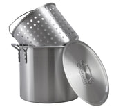 Aluminium Crab Cooker Stock Pot 40L with Basket, Handles, Lid and Strainer